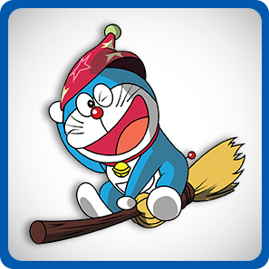 Doraemon, personagem de Doraemon, voando.