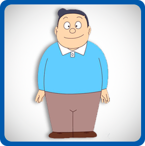 Pai de Nobita, personagem de Doraemon.