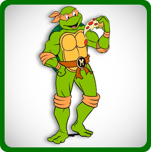 Michelangelo, personagem de Tartarugas Ninja.